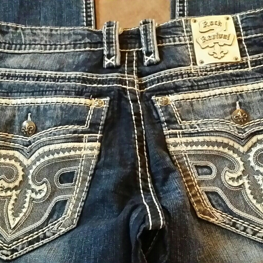 Mens Rock Revival Jeans